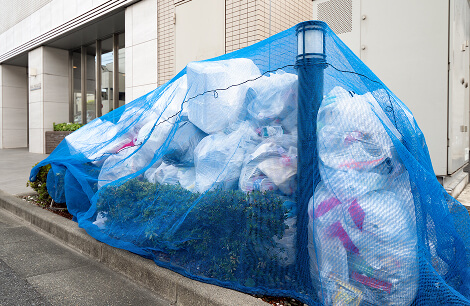 集められた一般廃棄物の写真