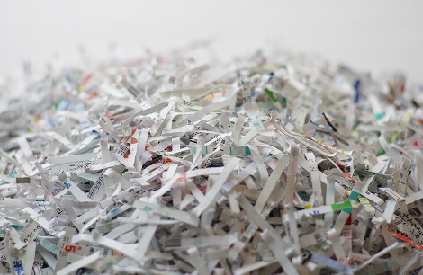 シュレッダーごみの写真