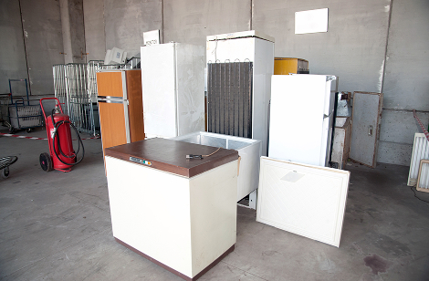 家電ごみの写真