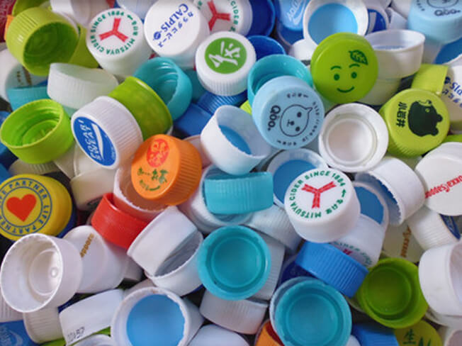 ペットボトルキャップの写真